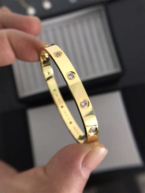 cartier love bracelet dupe real gold